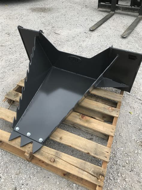 hd stump bucket for skid steer/tractor|best compact tractor stump bucket.